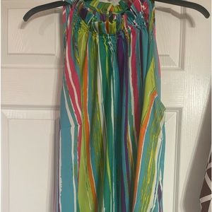 Multicolor sleeveless blouse